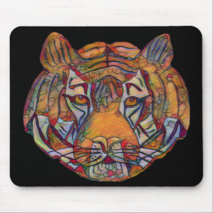 Tigers Head Mousemat Musmatta