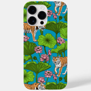 Tigers i rosa lotus Pond
