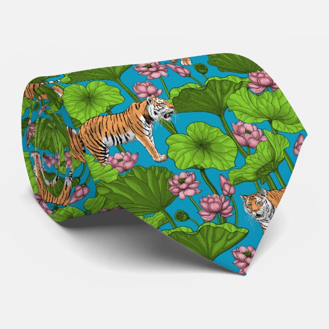 Tigers i rosa lotus Pond Slips (Rullad)