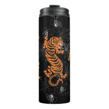 Tigers japansk Art Stil Thermal Tumbler