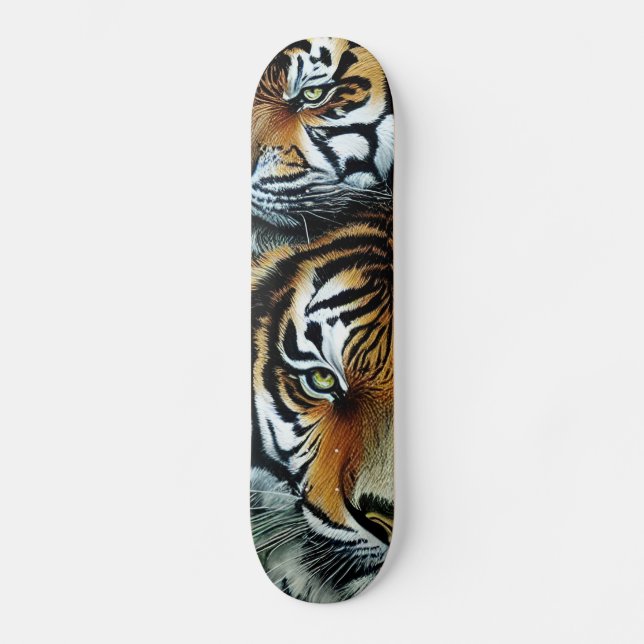 Tigers Mini Skateboard Bräda 18,5 Cm (Framsida)