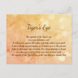Tigers Öga Crystal Healing-design Postcard Vykort