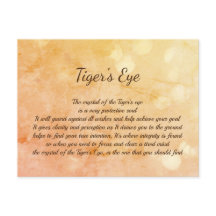 Tigers Öga Crystal Healing-design Postcard