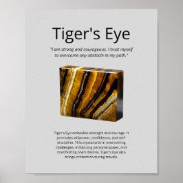 Tigers Öga Crystal Poster