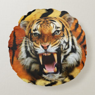 Tigers Roar Rund Kudde