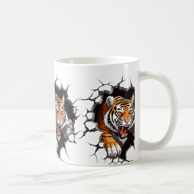 Tigers Royal Luxury Mugg:s kraftfulla makt Kaffemugg (Höger)