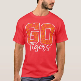 Tigers School Sports Faneam Spirit Mascot Cute Hea T Shirt
