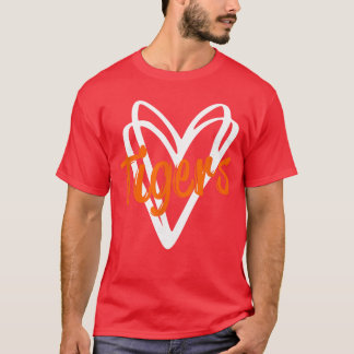 Tigers skola sport Faneam Spirit Maskot Söt fri T Shirt
