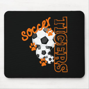 Tigers Soccer Byll Fotboll Mascot Tass Märken T Tr Musmatta