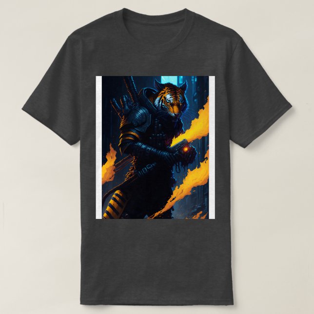 Tigers Techno Inferno 4 T Shirt (Design framsida)