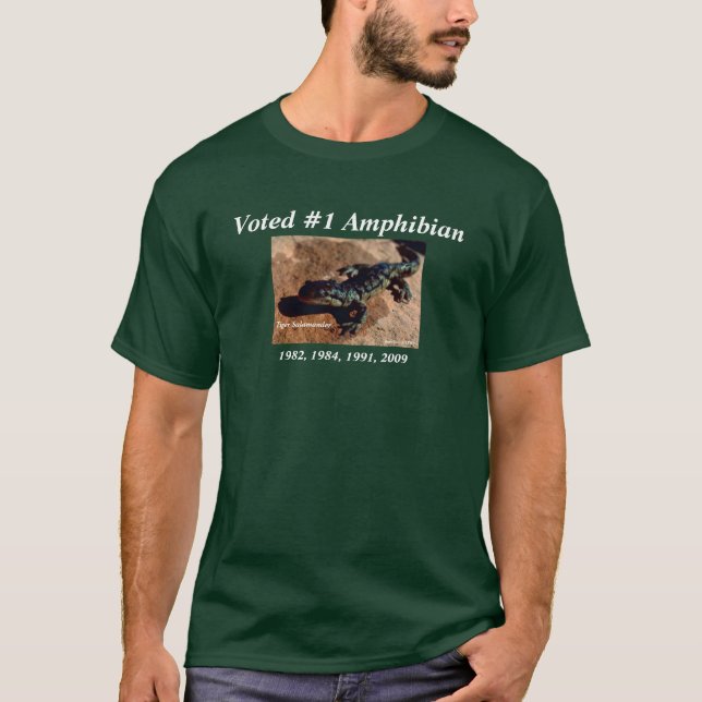TigerSalamander (grönt) T Shirt (Framsida)