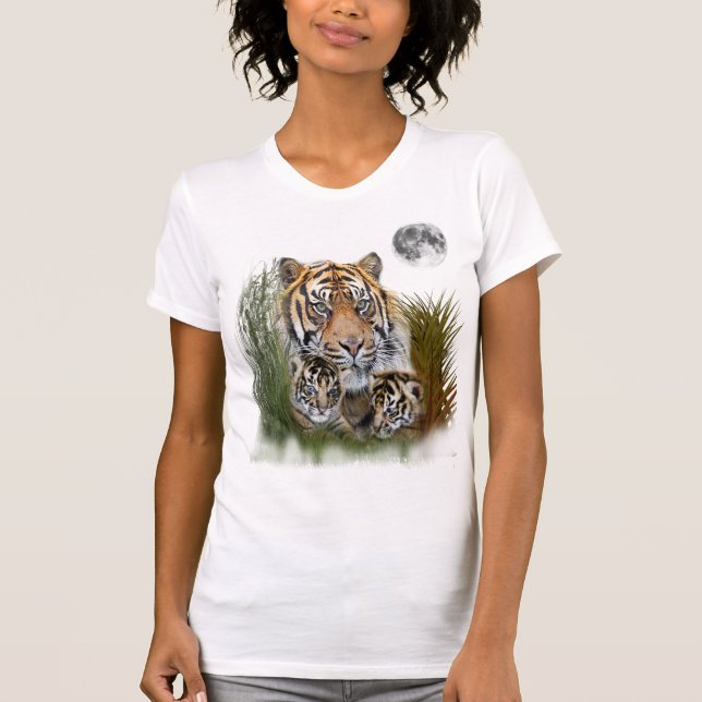 Tigersärkad t-shirt för barn (Framsida)