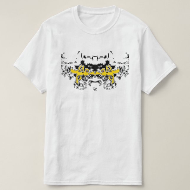 Tigersketch (Gult) T Shirt (Design framsida)