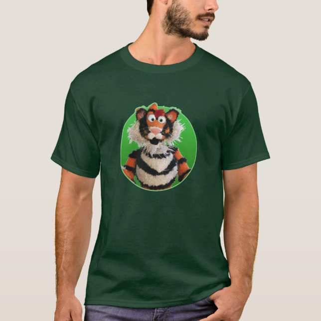 Tigerskjorta T Shirt (Framsida)