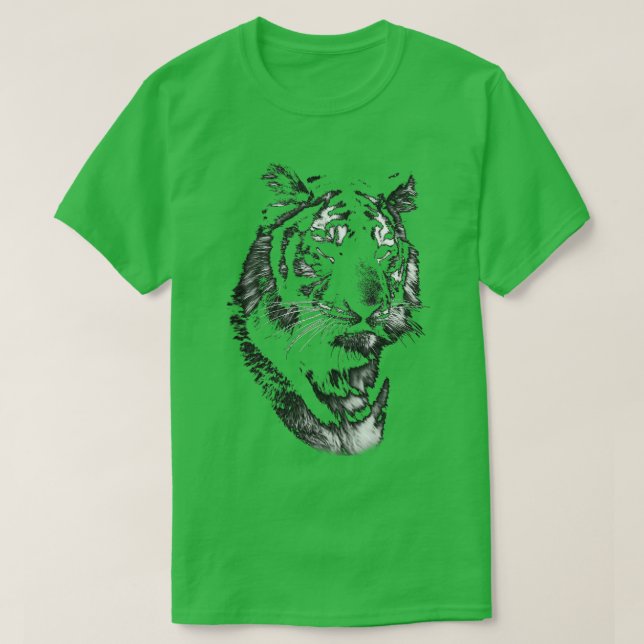 tigerskjorta t shirt (Design framsida)