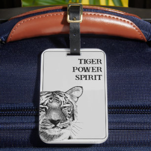 Tigerspirit Animal Original Art Bagagebricka