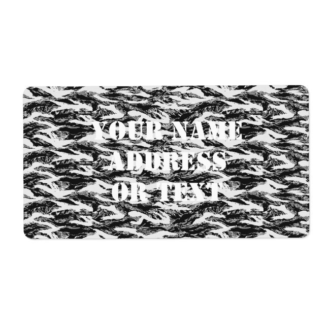 Tigerstripe Urban Camouflage - Black & Grått Fraktsedel (Framsidan)