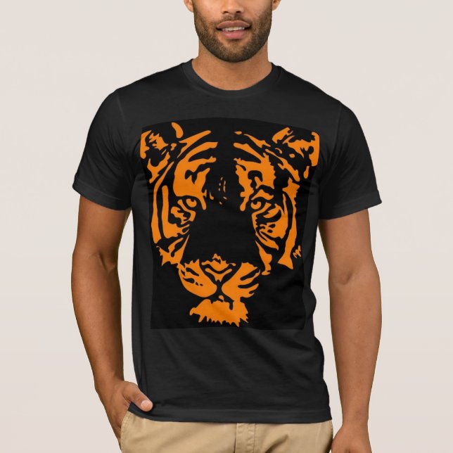 tigersvart tee (Framsida)