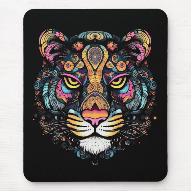 Tigert huvudet  musmatta (Framsidan)