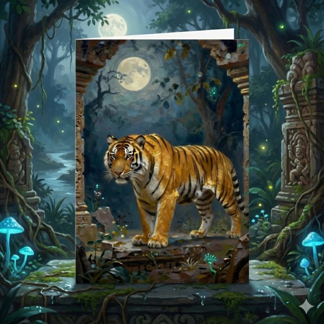 Tigertema | Grattis på födelsedagen Kort (Skapare uppladdad)