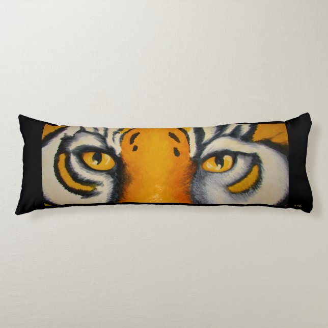 Tigertiger ögon kroppskudde (Framsidan)