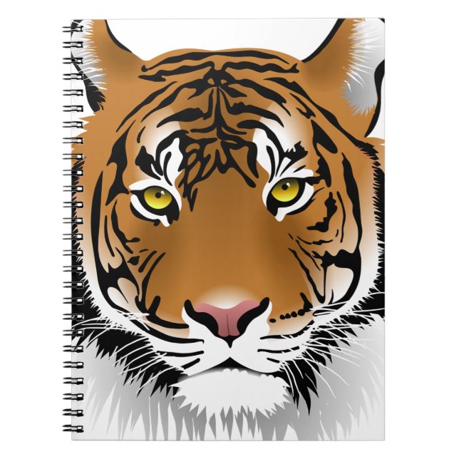 Tigertittar Anteckningsbok Med Spiral (Framsidan)
