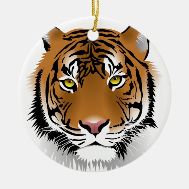 Tigertittar Julgransprydnad Keramik (Framsidan)