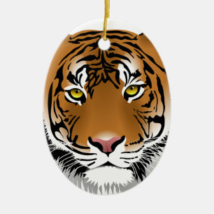 Tigertittar Julgransprydnad Keramik
