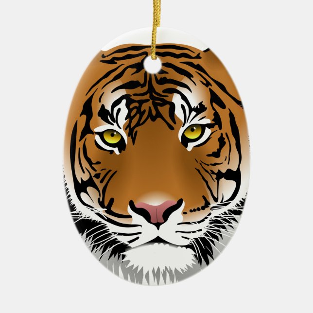 Tigertittar Julgransprydnad Keramik (Framsidan)