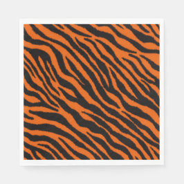 Tigertryck Safari Djur Papper Pappersservett
