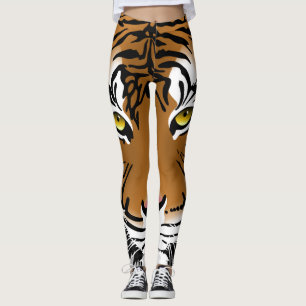 Tigertryckdamasker Leggings