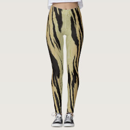 Tigertryckdamasker Leggings