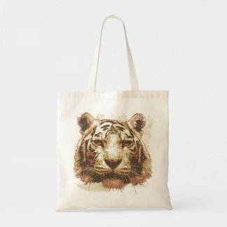 Tigertrycket tänder tygkasse