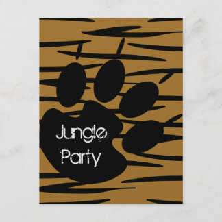 Tigertryckinbjudningar Inbjudningar