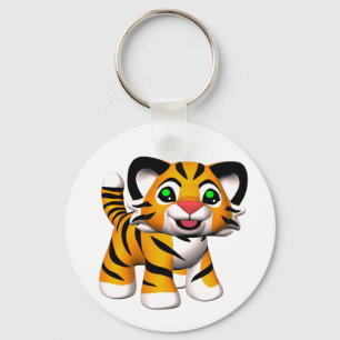 tigerunge Keychains för tecknad 3D Nyckelring