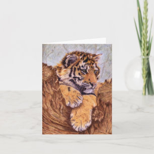 Tigerunge Notecards Kort