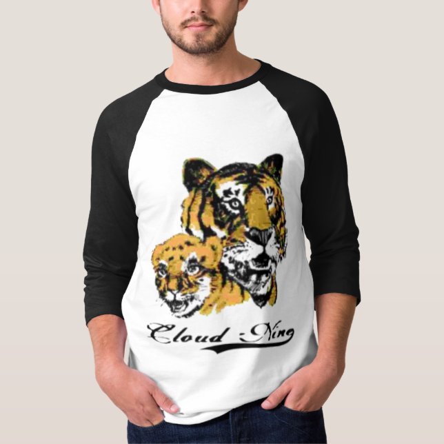 Tigerutslagsplats för moln nio t-shirt (Framsida)