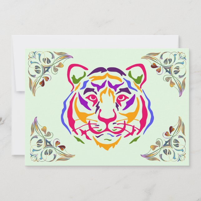 Tigervälkomst Inbjudningar (Framsida)