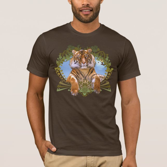 Tigervapensköldhotade arter tee shirt (Framsida)