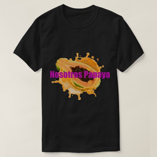 TIGERVÄRT PODCAST - NOSOTROS PAPAYA T SHIRT (Design framsida)