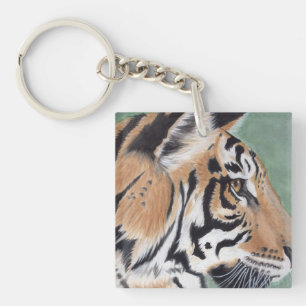 TIGERvattenfärg som målar Keychain