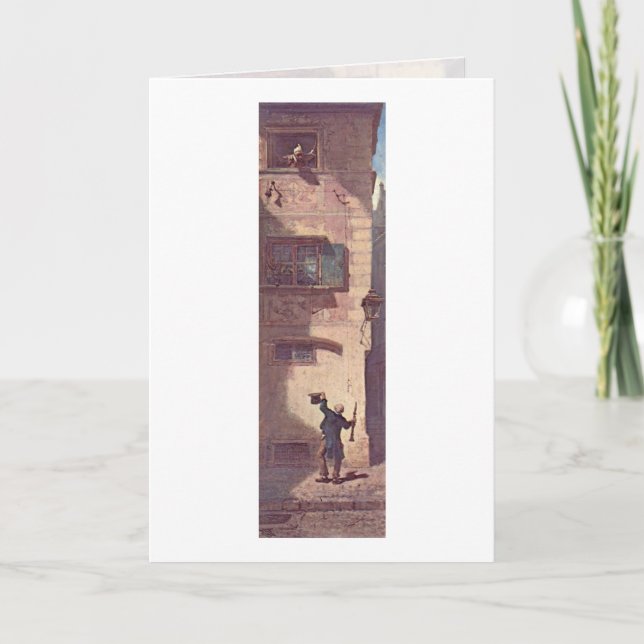 Tiggaremusiker av Carl Spitzweg Kort (Framsida)