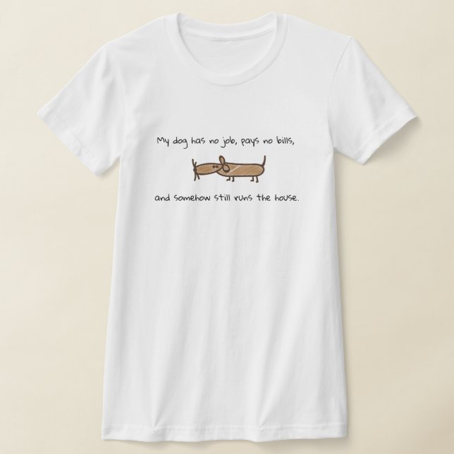Tiggartröja för hund t shirt (Laydown)