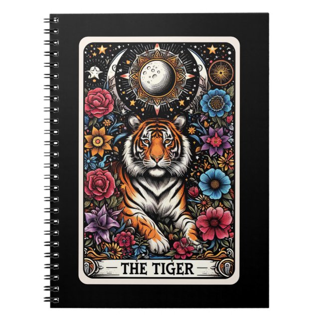 Tigger Spirit Tarot Card bärbar dator Anteckningsbok (Framsidan)