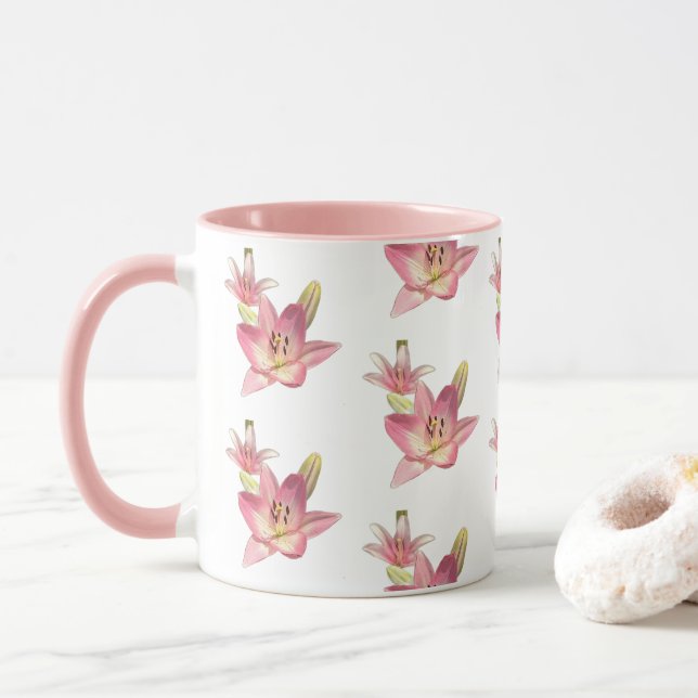 Tigglilja blomkrus mugg (Med munk)