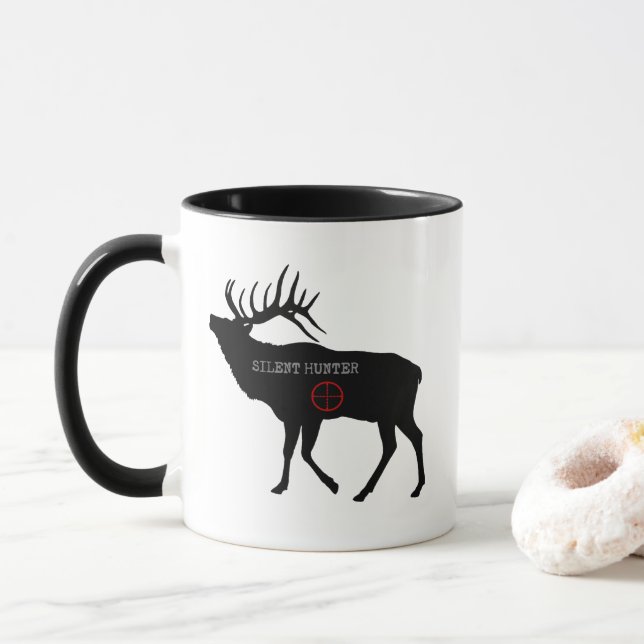 Tiggtjur Tyst Jägare Mugg (Med munk)