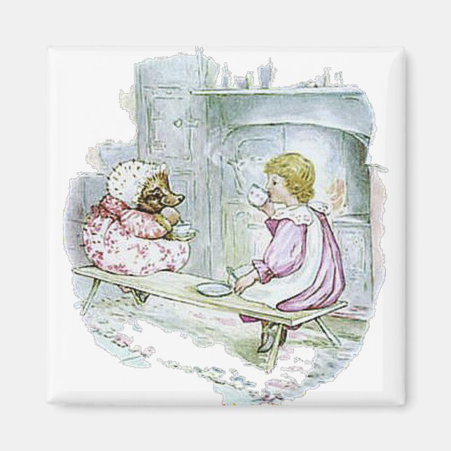 Tiggy-Winkle gjorde Lucie till kopp av te Magnet (Framsidan)