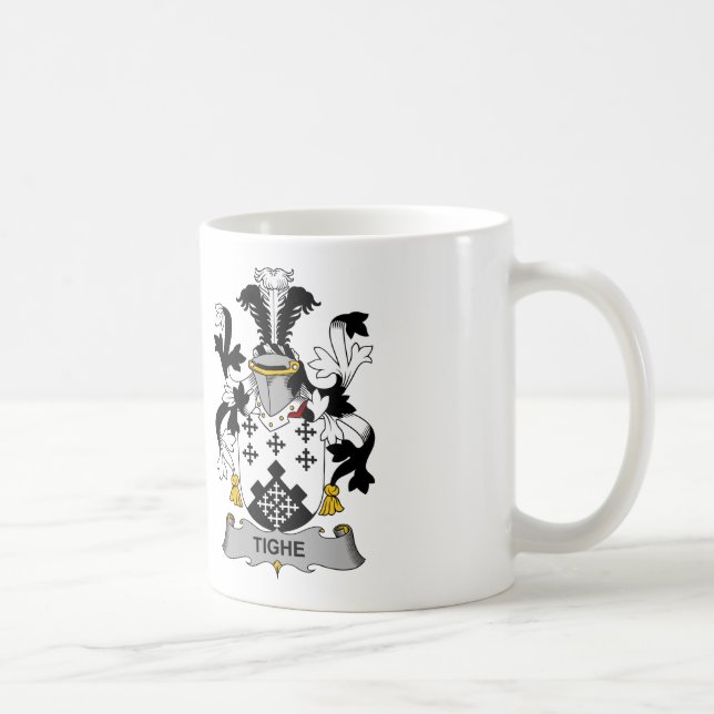 Tighe familjvapensköld kaffemugg (Höger)