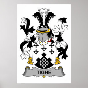 Tighe familjvapensköld poster