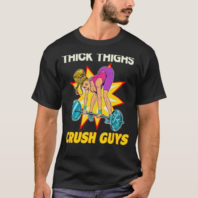 Tighs Crush KillWeightlift Workout Tee (Framsida)
